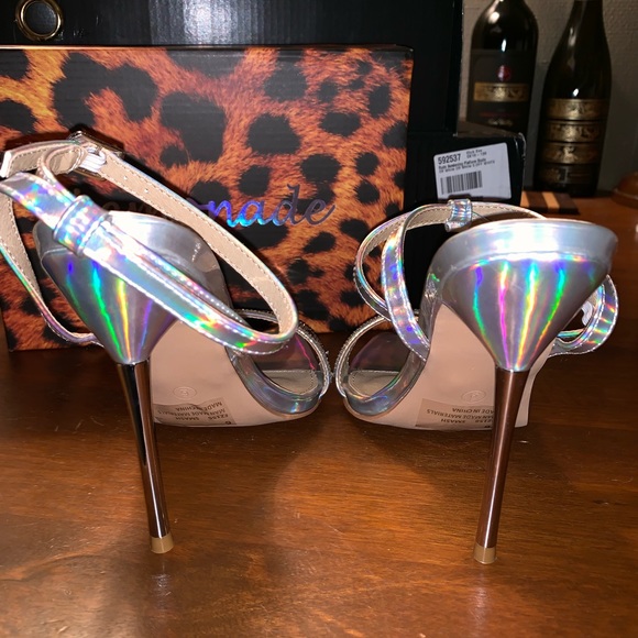 New Barbie ✨ Tingz Rhinestone Holo Stiletto Heels - Picture 7 of 8